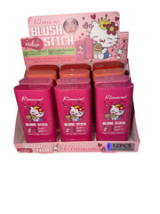 Cute Blush Stick Set – 12 Piece Liquid Cream Blush Bundle | Long-Lasting Kawaii Makeup