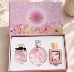Maiden Anna 3-Piece Pink Floral Perfume Gift Set | Elegant Women’s Fragrance Collection