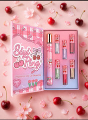 Siyi Ping Cherry Fragrance & Lip Gloss Gift Set – Wholesale Perfume and Lip Gloss Beauty Set