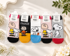 12 Pair Snoopy Inspired Cartoon Ankle Socks for Women, Teens & Kids | Cute Novelty Sock Set