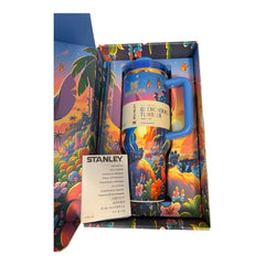 Stitch 40oz Stanley Style Tumbler with Handle & Straw | Insulated Stainless Steel Travel Cup Gift Set