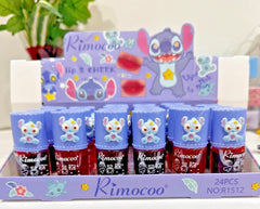 24 PCS Cute Lip & Cheek Tint Set – Mini Moisturizing Lip Stain Collection | Kawaii Beauty Bundle