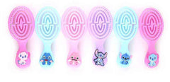Cute Character Detangling Hair Brush Set – Kawaii Kids Paddle Hair Brushes Assorted Colors | Wholesale Dozen Pack