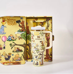 Whimsical Bear & Friends 40oz Insulated Tumbler Gift Set with Straw & Collector Box