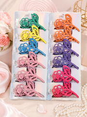 Pastel Floral Hair Claw Clips – Cute Boutique Flower Hair Accessories for Women & Girls