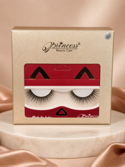 Luxury Faux Mink False Eyelashes – Wispy Dramatic Lashes – Reusable Glam Lash Set in Glitter Gift Box 1 dozen