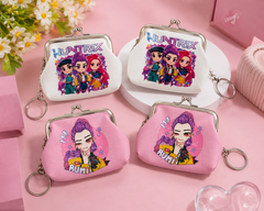 Cute Anime Coin Purse Keychain Set – Mini Kawaii Wallet Pouches for Kids & Teens – Assorted Cartoon Coin Bags