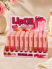 SHEGLAN Lip Oil Gloss Set – Long Lasting Moisturizing Lip Oil | Cute Pink Lip Gloss Collection