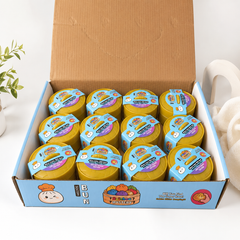 Wholesale Rainbow Mystery Bun Squishy Toys – 12 Piece Display Box | Sensory Fidget Toy Assortment for Resellers, Prize Boxes & Party Favors