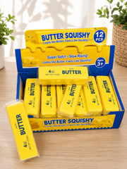 12-Piece Butter Squishy Box – Slow Rising Butter Squeeze Toys | Soft Sensory Fidget Toys, Party Favors & Stress Relief