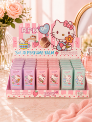 24 Piece Cute Solid Perfume Balm Set – Pocket Perfume Balm Display | Moisturizing Solid Fragrance Balm Collection