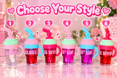 Cup Lip Gloss Set – Cute Tumbler Lip Gloss Collection | Hydrating Mini Drink Cup Lip Gloss
