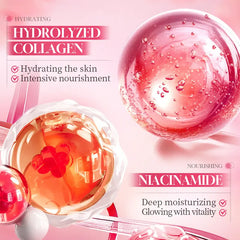 SADOER Strawberry Vitamin C Skincare Set – 6 Piece Hydrating Facial Kit | Brightening Beauty Gift Box